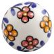 Mustard And Red Tiny Flower Ceramic Drawer Knob Online
